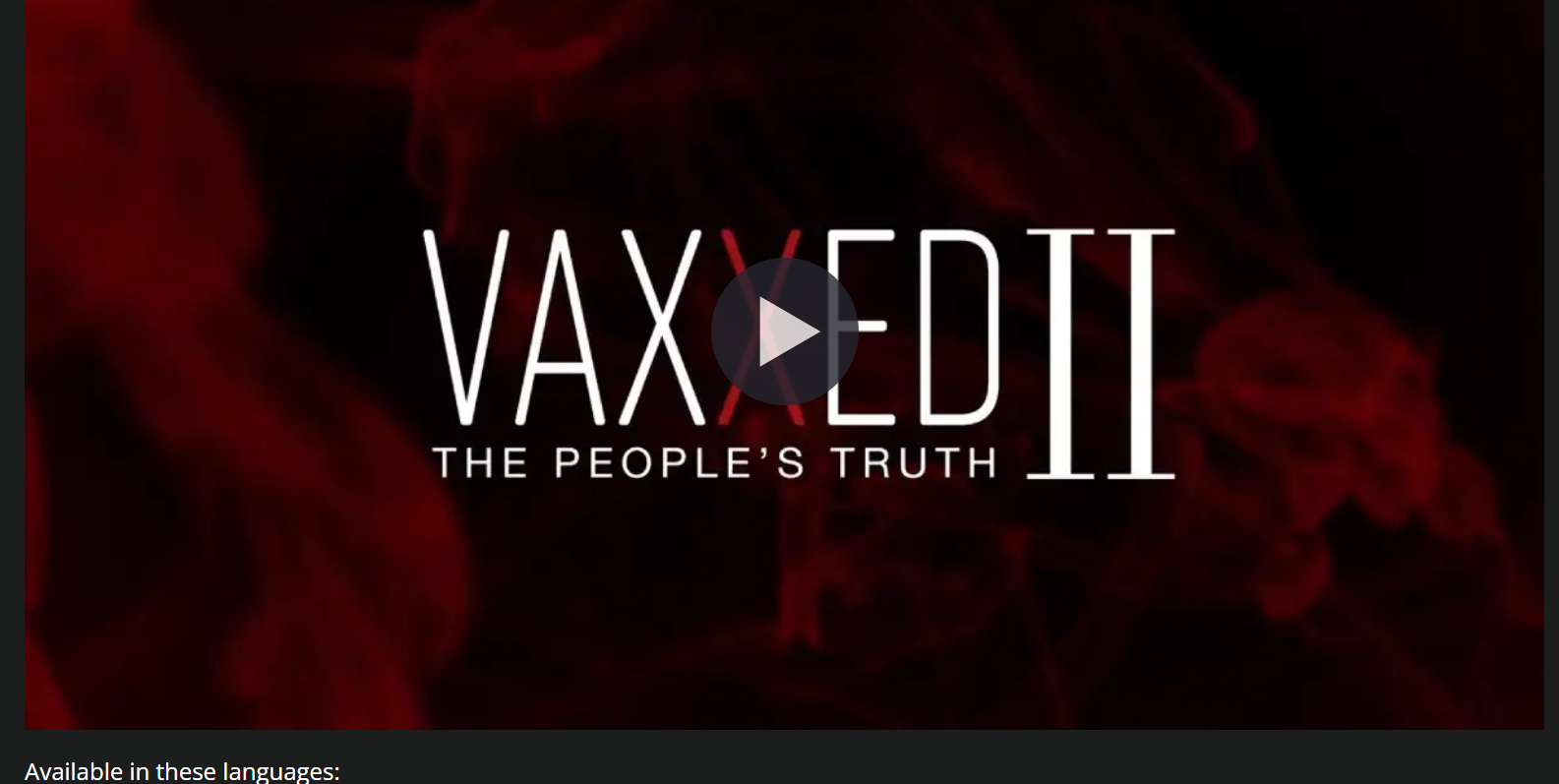 Film: Vaxxed 2