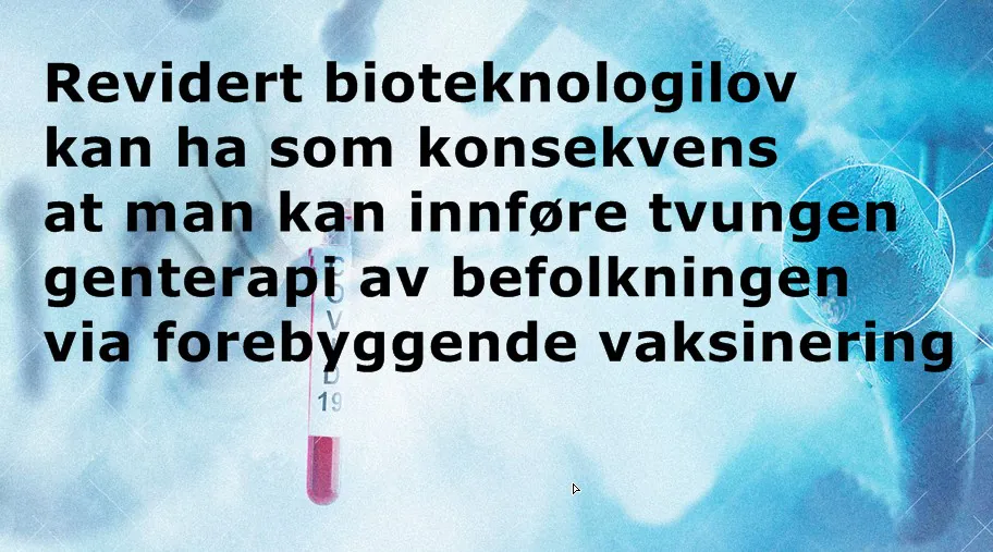 Høring: Endringer i bioteknologiloven mv. – 26.5.2020